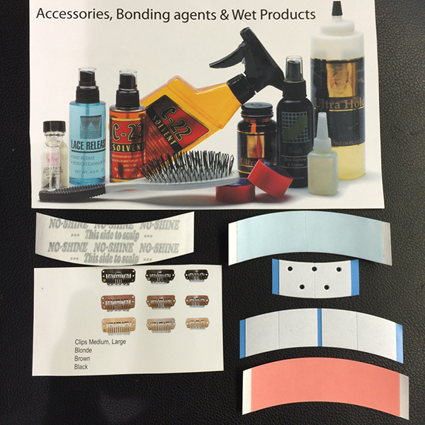 Hair replacment accessories and supplies